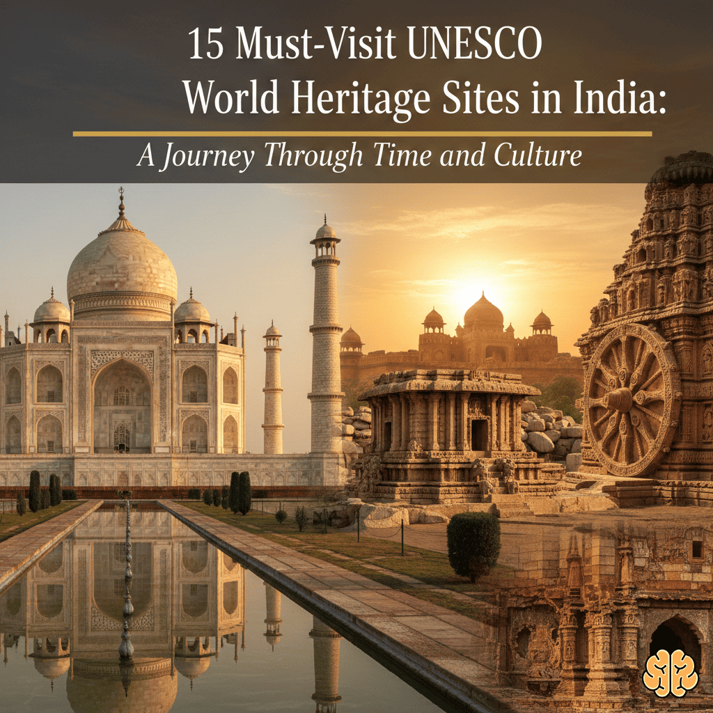 15 Must-Visit UNESCO World Heritage Sites in India: A Journey Through Time and Culture